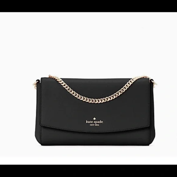 KateSpade laurel way greer crossbody in black. - Picture 4 of 6